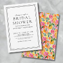 Recherche de son aquarelle florale invitations Bride