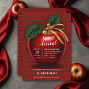 Recherche de pomme rouge invitations Élégant