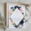 Recherche de floral bleu mariage invitations De