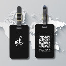 Recherche de qr code bagages étiquettes Script