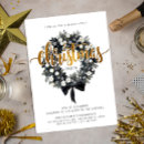 Recherche de black and white noël invitations Noir et blanc