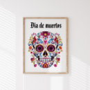 Suche nach blumenschädel poster Schwarz