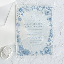 Recherche de vintage de style mariage invitations Floral