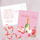 Recherche de champagne rose cartes postales Roses rouges