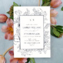 Recherche de blue floral mariage invitations Moderne