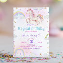 Suche nach unicorn birthday einladungen Magische geburtstagsparty
