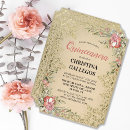Recherche de ticket quinceanera invitations Élégant