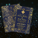 Recherche de bleu de minuit invitations Couple