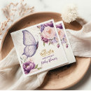 Recherche de papillons roses serviettes Aquarelle