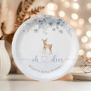 Recherche de cerf assiettes en papier Hiver