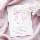 Recherche de pink bow baby shower invitations Coquette