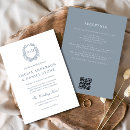 Recherche de blue floral mariage invitations Code qr
