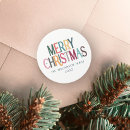 Recherche de salutations noël autocollants Typographie