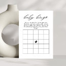 Recherche de bingo baby shower invitations Moderne