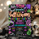 Recherche de lumière noire invitations Fête d'anniversaire de néon