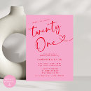 Recherche de 21ans anniversaire invitations Moderne