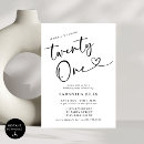 Recherche de surprise 21ans anniversaire invitations Vingt et un