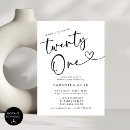 Recherche de surprise 21ans anniversaire invitations Vingt et un