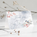 Recherche de oiseaux dans la neige vœux cartes Moderne