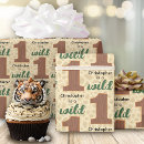 Recherche de sauvage papier cadeau 1er anniversaire