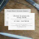 Recherche de manucure française cartes visite Manicuriste