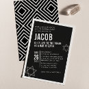 Recherche de mitzvah blanc de barre invitations Typographie
