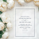 Recherche de bleu nuit mariage invitations Classique