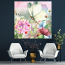 Suche nach wildblumen leinwandbilder Schmetterling