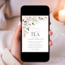 Recherche de thé rose invitations Bride