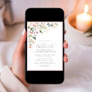 Recherche de pétales de rose invitations Bride