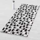 Recherche de chat yoga tapis Noir et blanc