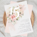 Recherche de quinze ans invitations Aquarelle