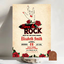 Recherche de rock n roll baby shower invitations Pour elle