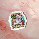 Recherche de santa claus autocollants Typographie