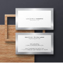 Recherche de blanc argent cartes visite Professionnel