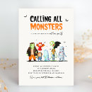 Recherche de monstre halloween invitations Soirée costume