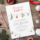 Recherche de lumières de noël invitations Aquarelle