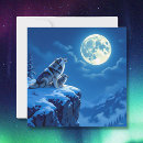 Recherche de loups vœux cartes Montagne