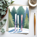 Recherche de skieurs cartes postales Neige