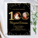 Suche nach hundert einladungen Schwarz und gold