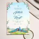 Recherche de bleu paon mariage invitations Couple
