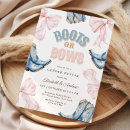 Recherche de western gender reveal invitations Il ou elle