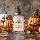 Recherche de citrouille effrayant invitations Orange