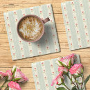 Recherche de motif fleuri dessous de verres Vintage