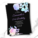 Recherche de iridescent anniversaire invitations Floral