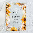 Recherche de boho sunflowers mariage invitations Été