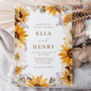 Recherche de tournesol romantique invitations Chute