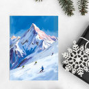 Recherche de pente cartes postales Ski