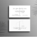 Recherche de avocat de loi élégant cartes visite Blanc