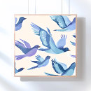 Recherche de oiseaux bleus posters Tropical